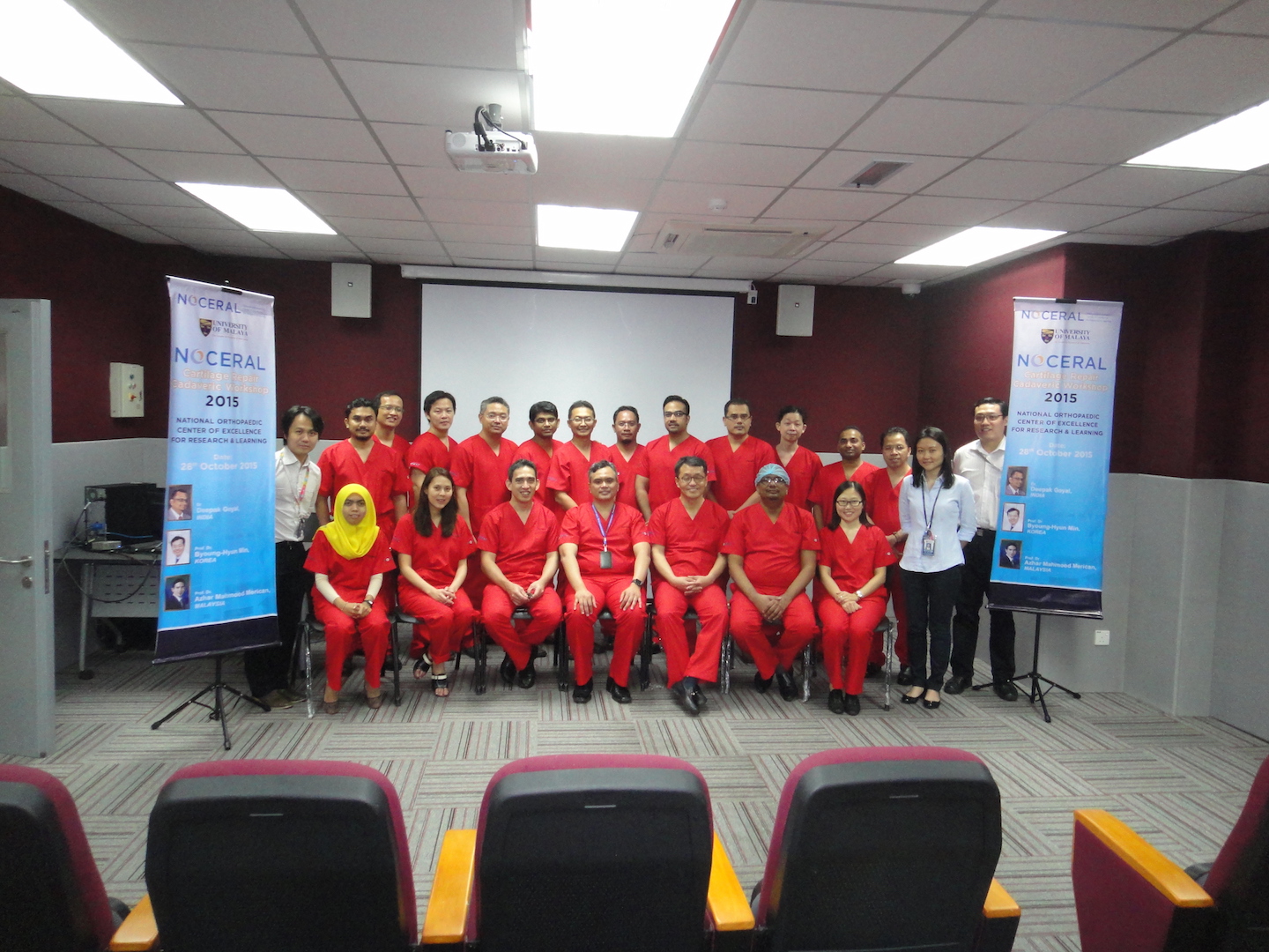 ACRS Cadaveric Workshop 2015, NOCERAL, KL, the team