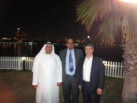 Dr Goyal with Dr Thani and Dr Darwich