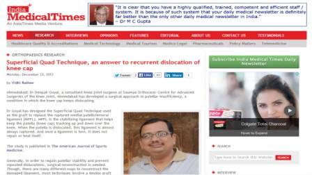 India Medical Times and Deepak Goyal