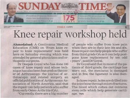 Knee Repair Deepak Goyal