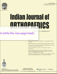 indian J of Orthopaedics Sept 2014